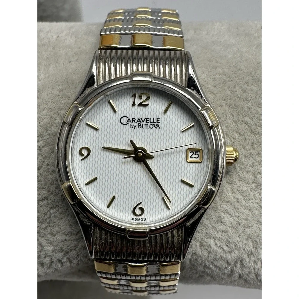Caravelle By Bulova 45M03 New Battery Ladies Watch 24MM 6